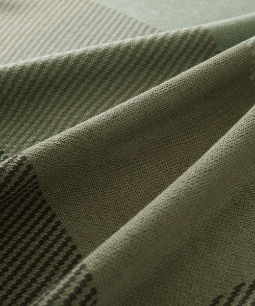 ENDER PRODUCTS（エンダープロダクツ）の「マルチパターンWジャガードサマーニットS/Sプルオーバー/ブロックチェック/タイダイ 【ENDER PRODUCTS/エンダープロダクツ】（ニット/セーター・メンズ・ブラック系/グリーン系/グレー系/アイボリー系/ブルー系・L/M）」の17枚目の写真