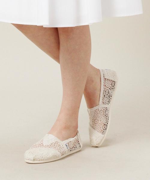 TOMS トムス レザーフラットシューズ W6(23cm) ブラック TOMS（シューズ） Toms トムズ シューズ (Toms シューズ