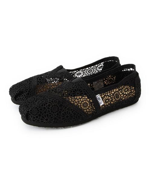 TOMS トムス レザーフラットシューズ W6(23cm) ブラック TOMS（シューズ） Toms トムズ シューズ (Toms シューズ