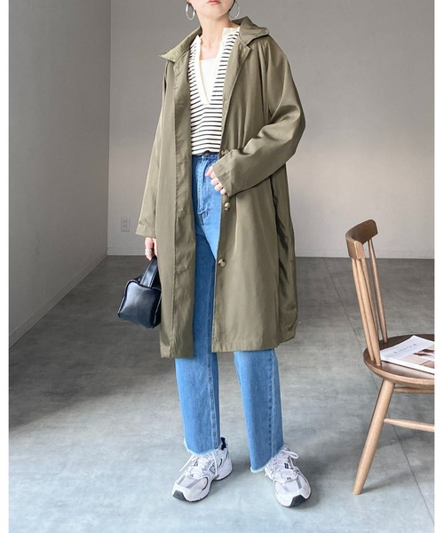 She's Closet（シーズクローゼット）の「サイドカットスリット裾フリンジハイウエストワイドストレートスラッシュデニムパンツ（デニムパンツ・レディース・サックスブルー/ブラック/オフホワイト/ブルー・FREE）」の22枚目の写真