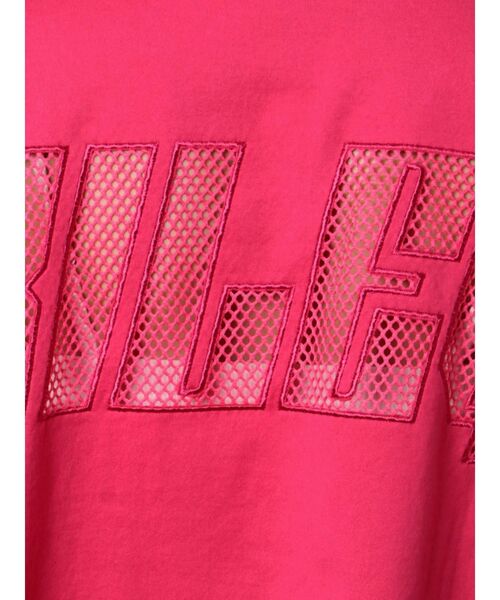 GYDA（ジェイダ）の「RILEYメッシュショートTシャツ（Tシャツ/カットソー・レディース・ピンク/ブラック/オフホワイト・FREE）」の19枚目の写真