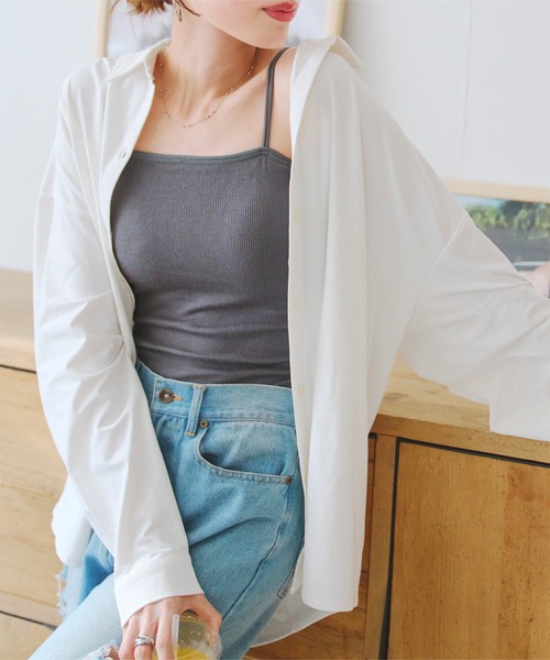 UVカット吸水速乾ラッシュガードオーバーシャツ（ラッシュガード