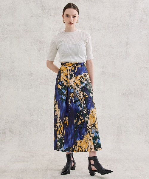 UNITED TOKYO（ユナイテッドトウキョウ）の「タクトリブサマーニット-ウォッシャブル/速乾-（ニット/セーター・レディース・その他2/ブラック/ブルー/アイボリー・FREE）」の6枚目の写真