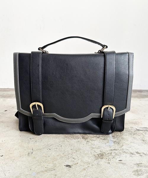 SUNNY SIDE:スカラップ 3way サッチェルバッグ（バックパック/リュック