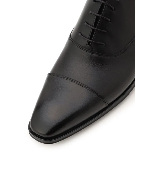 Perfect Suit FActory(パーフェクトスーツファクトリー)の「内羽根ストレートチップ ブラック【本革】【レザー】【フォーマル】(ドレスシューズ・メンズ・ブラック・25.5cm/26cm/26.5cm/27cm)」の4枚目の写真