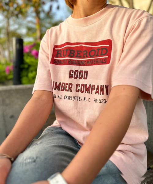 GREEN BOWL(グリーンボウル)の「G.B. Heavy Weight T-shirts(RUBEROID)(Tシャツ/カットソー・メンズ・サンドベージュ/ホワイト/ライトピンク・L/M)」の3枚目の写真