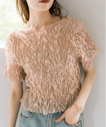 シャーリングフレンチTシャツ