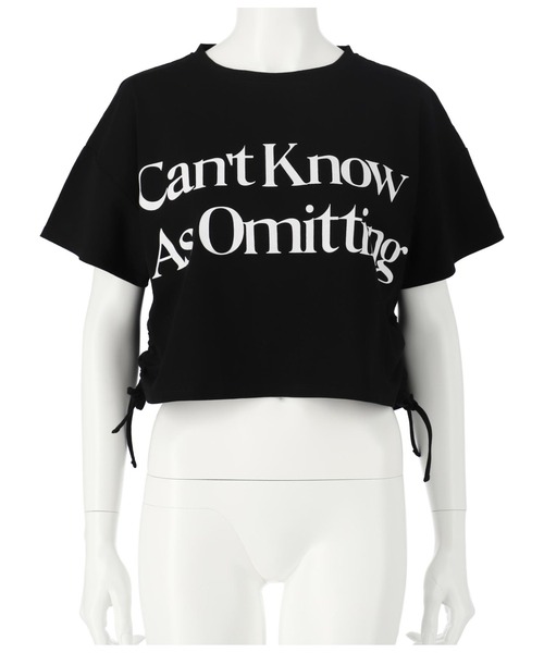 LATINA（ラティーナ）の「サイドシャーリングロゴプリントTシャツ（Tシャツ/カットソー・レディース・ホワイト/ブラック・FREE）」の7枚目の写真