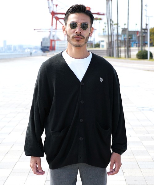 U.S. POLO ASSN.(ユーエスポロアッスン)の「US.POLO ASSN. ユーエスポロアッスン ブランド別注 コットンタッチカーディガン(カーディガン/ボレロ・メンズ・ブラック/ライトベージュ/チャコール/グレー/グリーン/ネイビー・LARGE/MEDIUM)」の22枚目の写真