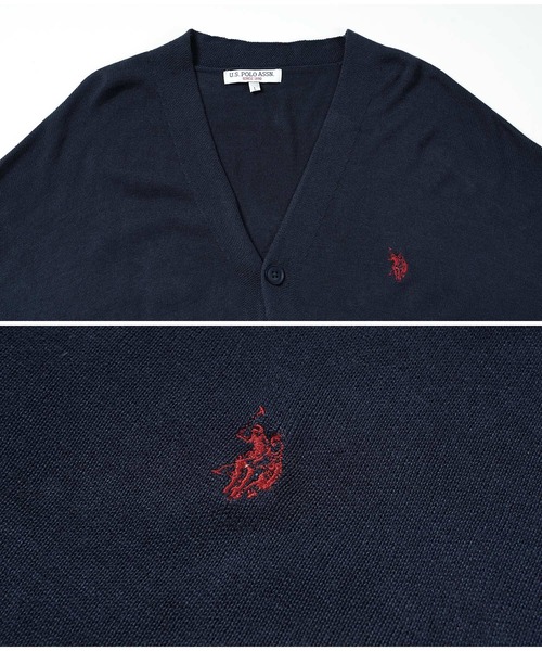 U.S. POLO ASSN.(ユーエスポロアッスン)の「US.POLO ASSN. ユーエスポロアッスン ブランド別注 コットンタッチカーディガン(カーディガン/ボレロ・メンズ・ブラック/ライトベージュ/チャコール/グレー/グリーン/ネイビー・LARGE/MEDIUM)」の20枚目の写真