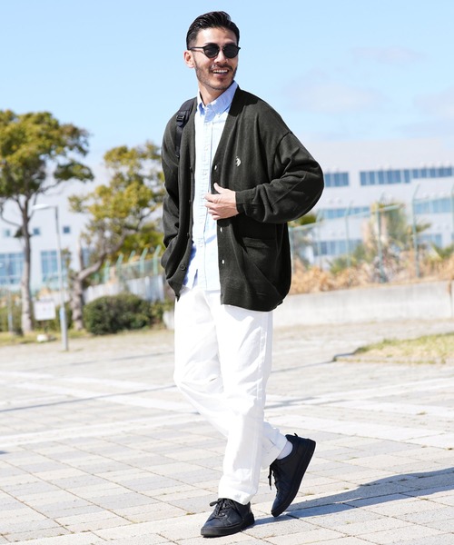 U.S. POLO ASSN.(ユーエスポロアッスン)の「US.POLO ASSN. ユーエスポロアッスン ブランド別注 コットンタッチカーディガン(カーディガン/ボレロ・メンズ・ブラック/ライトベージュ/チャコール/グレー/グリーン/ネイビー・LARGE/MEDIUM)」の12枚目の写真