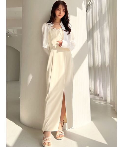 RESEXXY（リゼクシー）の「バルーンヘムクロップドシャツ（シャツ/ブラウス・レディース・ブルー/ブラック/ホワイト・FREE）」の10枚目の写真