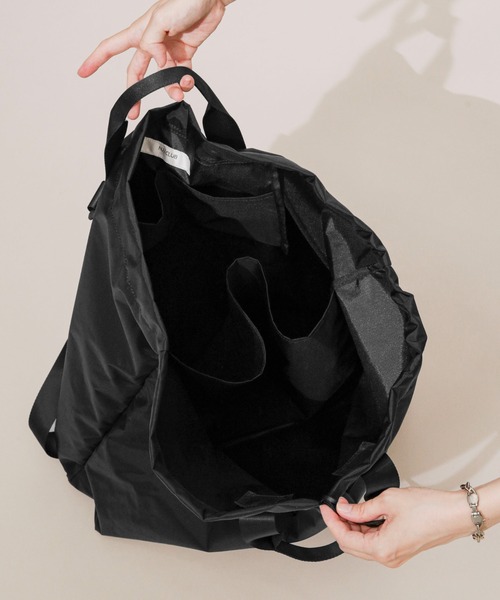 NANO universe（ナノユニバース）の「｢NJ/CLUB｣CARRYSTOCKKIT&BAG2WAYバッグ（バックパック/リュック・メンズ・ベージュ/ブラック/グレー・FREE）」の12枚目の写真