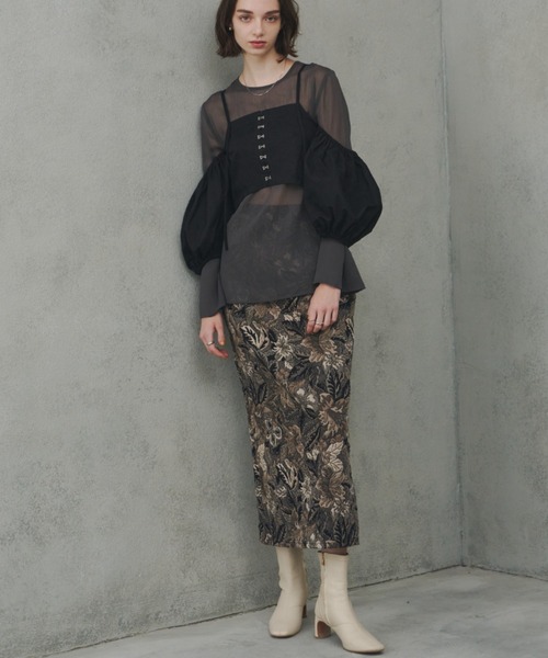 poppy フラワー　オフショル　ビスチェ poppy フラワー オフショル ビスチェ