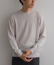 EDIFICE | 14ゲージ ウール クルーネックニット(ニット/セーター)
