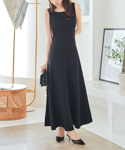 KOBE LETTUCE（コウベレタス）の「[ 選べるネック＆袖丈 ] フィット&フレアニットワンピース（ワンピース・レディース・ホワイト系その他/モカ/ブラック系/ホワイト系その他2/ブラウン系/ブラック/ダークカーキ/ブラック系1/ブラウン系1/チャコールグレー/ホワイト系その他3/ブラック系2/ホワイト系その他4/グレー系/ネイビー系/ネイビー/グレー系1/ホワイト系/ブラック系3/ホワイト系1/ネイビー系1/グレー系2/ブルー系/ブルー/ネイビー系2/ホワイト系3/グレー系3/ネイビー系3/ホワイト系2/グレー系4/ブラック系4/グリーン系/グリーン系1/ホワイト系5/グレー系6/ホワイト系4/ネイビー系5/ホワイト系その他6/ブラック系6/グレー系5/ネイビー系4/ホワイト系その他5/ブラック系5/ワインレッド/レッド系/グレー系7/ブラウン系2/グレー系8/ブラウン系3/グレー系9・M/M1/M2/M3/M4/M5/2M/1M/5/3/PM/2）」の21枚目の写真