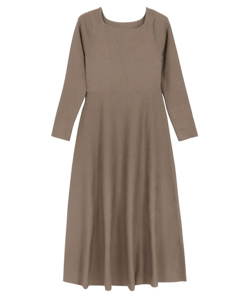 美品　Rene basic フィットアンドフレアー ワンピース 美品 Rene basic フィットアンドフレアー ワンピース