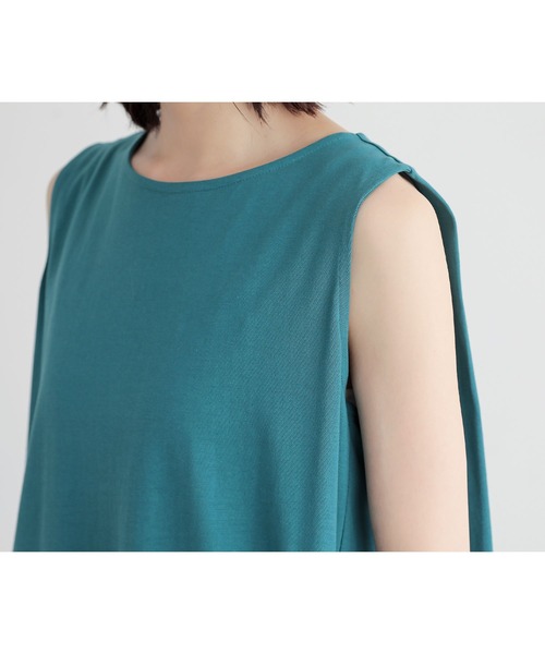 n'OrLABEL（ノアールレーベル）の「【汗じみ防止】コクーンワンピース（ワンピース・レディース・パープル/ブラック/ブルーグリーン/グレイッシュベージュ・1/2）」の15枚目の写真