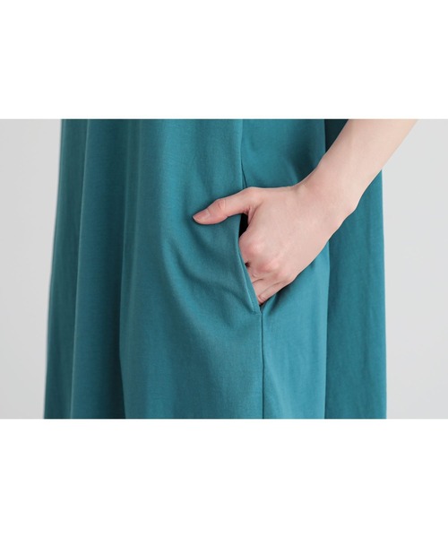 n'OrLABEL（ノアールレーベル）の「【汗じみ防止】コクーンワンピース（ワンピース・レディース・パープル/ブラック/ブルーグリーン/グレイッシュベージュ・1/2）」の16枚目の写真
