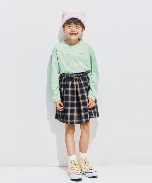 SHOO・LA・RUE（シューラルー）の「◆【110-140cm】GIRLSアソートロンT（Tシャツ/カットソー・キッズ・ライトパープル/ライトグリーン/アイボリー/サックスブルー・11/12/13/14）」の19枚目の写真