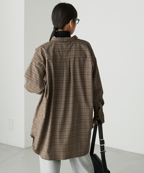 forksy.(フォルクシー)の「【forksy.】チェックレギュラーカラーシャツ(シャツ/ブラウス・レディース・ブルー/ブラウン/グリーン・FREE)」の8枚目の写真
