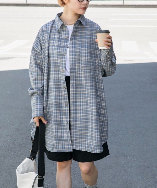 forksy.(フォルクシー)の「【forksy.】チェックレギュラーカラーシャツ(シャツ/ブラウス・レディース・ブルー/ブラウン/グリーン・FREE)」の21枚目の写真