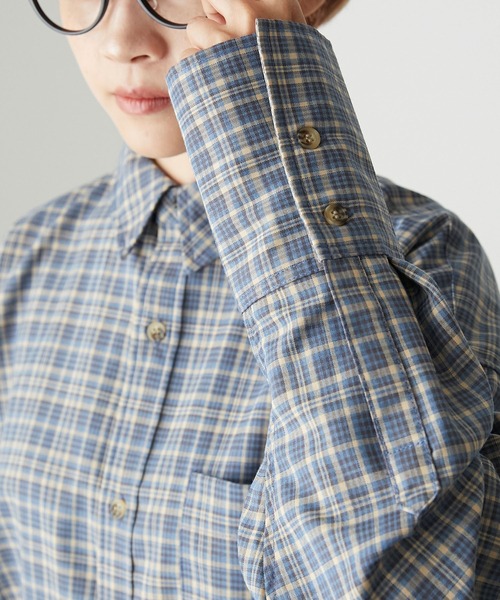 forksy.】チェックレギュラーカラーシャツ（シャツ/ブラウス）｜forksy