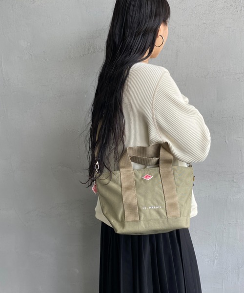 DANTON（ダントン）の「[DANTON/ダントン] LE-MARAIS コーデュラキャンバス 2WAYショルダーバッグ（ショルダーバッグ・レディース・レッド/グレイッシュベージュ/ブラック・ONE SIZE）」の22枚目の写真