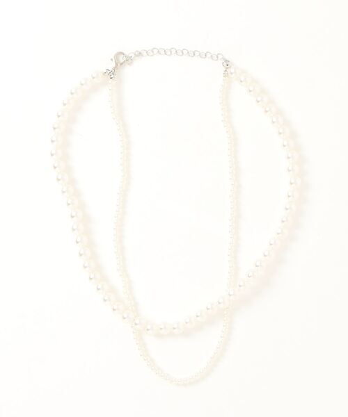 kutir（クティール）の「kutirlune／2連パールネックレス（ネックレス・レディース・ホワイト・FREE）」の5枚目の写真