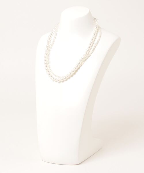 kutir（クティール）の「kutirlune／2連パールネックレス（ネックレス・レディース・ホワイト・FREE）」の6枚目の写真