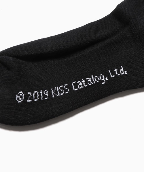 ROOPTOKYO（ループトウキョウ）の「KISS logo socks - Unisex size 6-12 靴下 ソックス（ソックス/靴下・メンズ・ブラック・FREE）」の4枚目の写真