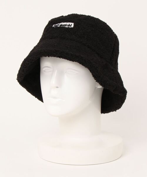 Burner（バーナー）の「【OKUOKU　0909】モコモコ / バケットハット oku-bosi-693810563297-7 U（ハット・レディース・ブラック/ホワイト・FREE）」の5枚目の写真