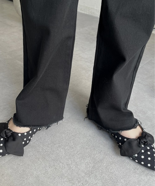 prose verse(プロズヴェール)の「ストレッチツイルフレアパンツ(その他パンツ・レディース・ブラック・MEDIUM/LARGE)」の16枚目の写真