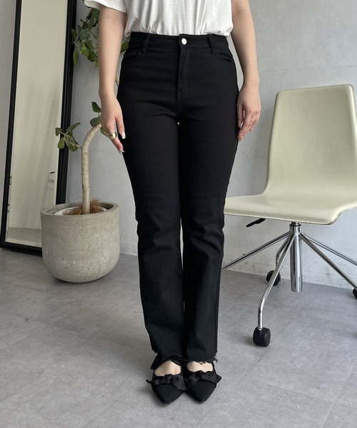 prose verse(プロズヴェール)の「ストレッチツイルフレアパンツ(その他パンツ・レディース・ブラック・MEDIUM/LARGE)」の17枚目の写真