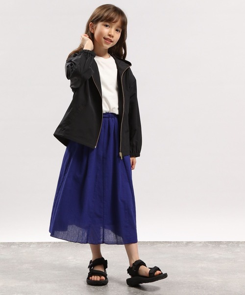 GLOBAL WORK Smile Seed Store(グローバルワーク スマイルシードストア)の「コットン裾ラウンドTシャツ半袖/キッズ/175820(Tシャツ/カットソー・キッズ・オフホワイト/ラベンダー/ブラック/ホワイト×ブラック・130cm/110cm/100cm/150cm/120cm/140cm)」の5枚目の写真