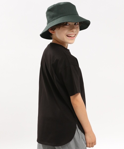 GLOBAL WORK Smile Seed Store(グローバルワーク スマイルシードストア)の「コットン裾ラウンドTシャツ半袖/キッズ/175820(Tシャツ/カットソー・キッズ・オフホワイト/ラベンダー/ブラック/ホワイト×ブラック・130cm/110cm/100cm/150cm/120cm/140cm)」の14枚目の写真