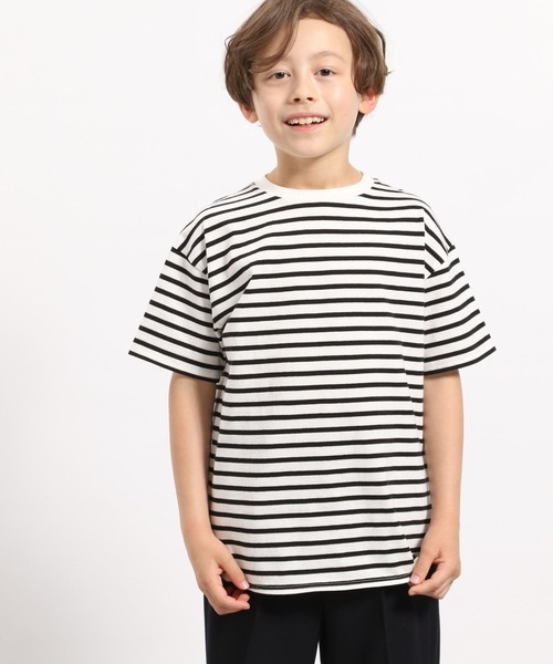 GLOBAL WORK Smile Seed Store(グローバルワーク スマイルシードストア)の「コットン裾ラウンドTシャツ半袖/キッズ/175820(Tシャツ/カットソー・キッズ・オフホワイト/ラベンダー/ブラック/ホワイト×ブラック・130cm/110cm/100cm/150cm/120cm/140cm)」の22枚目の写真