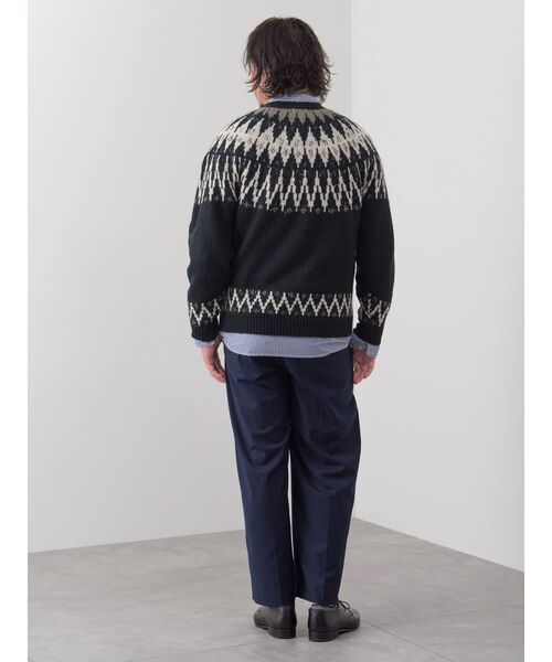 CRAFT STANDARD BOUTIQUE(クラフトスタンダードブティック)の「【男女兼用】求心柄ブラッシングニット(ニット/セーター・レディース・アイボリー/カーキ/ダークベージュ/ブラック・L/XL/M)」の20枚目の写真