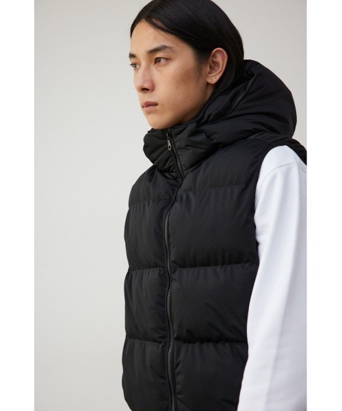 AZUL by moussy（アズールバイマウジー）の「B-HEATオーウェンストレッチ中綿ベスト（ダウンベスト・メンズ・杢グレー/ブラック/ホワイト・SMALL/MEDIUM/LARGE）」の11枚目の写真