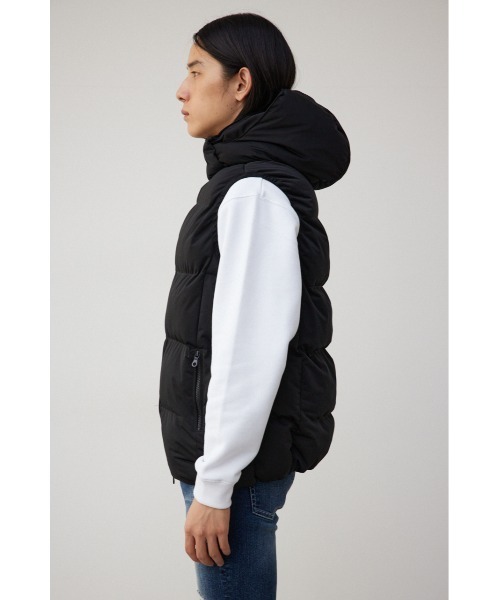 AZUL by moussy（アズールバイマウジー）の「B-HEATオーウェンストレッチ中綿ベスト（ダウンベスト・メンズ・杢グレー/ブラック/ホワイト・SMALL/MEDIUM/LARGE）」の15枚目の写真