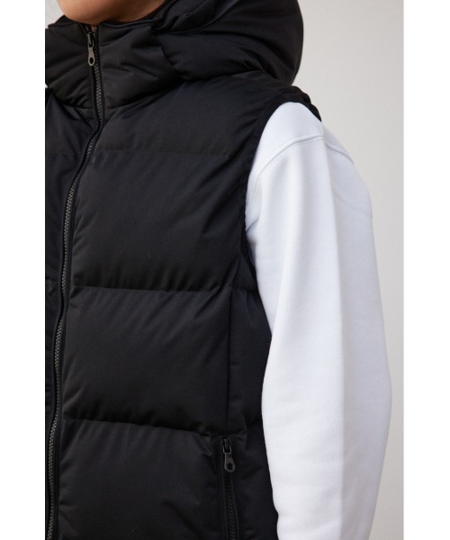AZUL by moussy（アズールバイマウジー）の「B-HEATオーウェンストレッチ中綿ベスト（ダウンベスト・メンズ・杢グレー/ブラック/ホワイト・SMALL/MEDIUM/LARGE）」の19枚目の写真