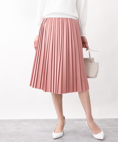 プリーツツイルスカート/洗える（スカート）｜OFUON（オフオン）