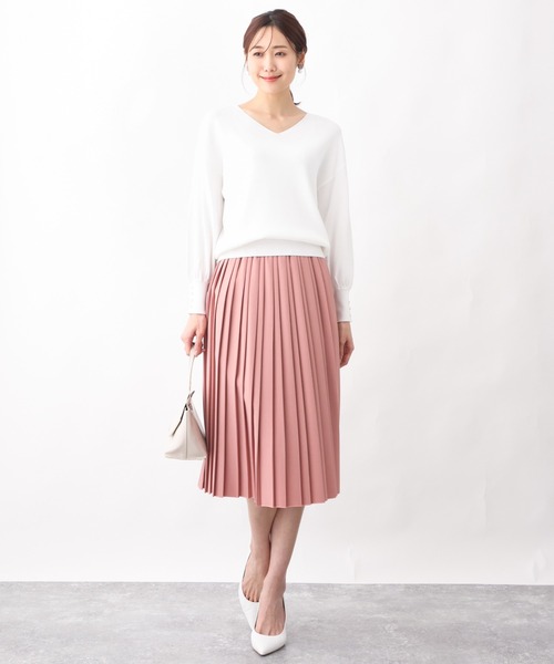 プリーツツイルスカート/洗える（スカート）｜OFUON（オフオン）の