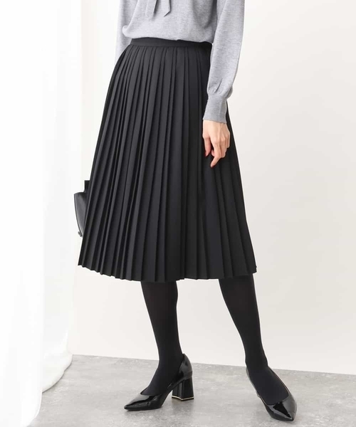 OFUON le MK（オフオンルエムケー）の「プリーツツイルスカート/洗える（スカート・レディース・ブラック/ピンク・38/36/40）」の21枚目の写真