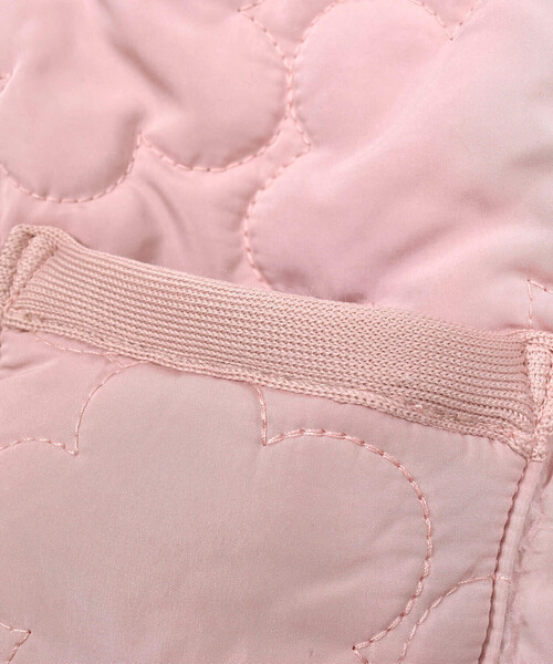 SLAP SLIP(スラップスリップ)の「【お揃い】リボン付き花刺しゅう柄中綿キルトボアリバーシブルジャケット(80~130cm)(ブルゾン・キッズ・ピンク/ブルー・100cm/110cm/120cm/130cm/80cm/90cm)」の10枚目の写真