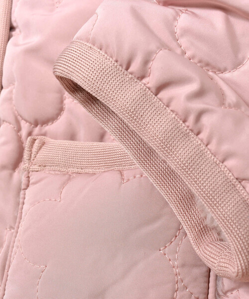 SLAP SLIP(スラップスリップ)の「【お揃い】リボン付き花刺しゅう柄中綿キルトボアリバーシブルジャケット(80~130cm)(ブルゾン・キッズ・ピンク/ブルー・100cm/110cm/120cm/130cm/80cm/90cm)」の11枚目の写真
