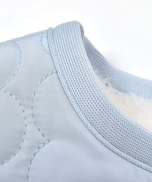 SLAP SLIP(スラップスリップ)の「【お揃い】リボン付き花刺しゅう柄中綿キルトボアリバーシブルジャケット(80~130cm)(ブルゾン・キッズ・ピンク/ブルー・100cm/110cm/120cm/130cm/80cm/90cm)」の18枚目の写真