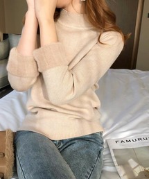 裏シャギーニットトップス