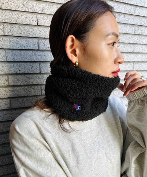 Champion（チャンピオン）の「champion / ボアネックウォーマー / 788-0010（ネックウォーマー/スヌード・レディース・ベージュ/ネイビー/アイボリー/ブラック/グレイッシュベージュ/グレー・FREE）」の14枚目の写真
