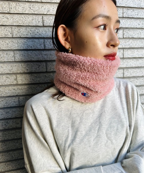 Champion（チャンピオン）の「champion / ボアネックウォーマー / 788-0010（ネックウォーマー/スヌード・レディース・ベージュ/ネイビー/アイボリー/ブラック/グレイッシュベージュ/グレー・FREE）」の13枚目の写真